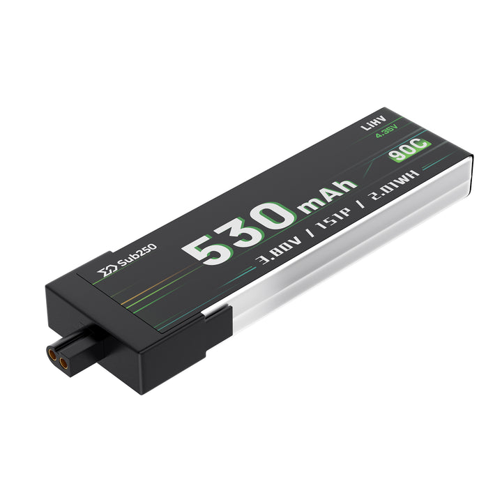 Sub250 1S 530mAh 90C Battery  A30 for whoopfly16/ Nanofly20 (2PCS/6PCS of Pack)