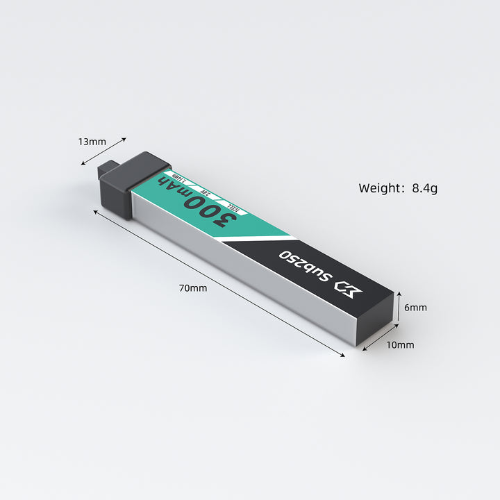 Sub250 1S 300mAh 75 C Battery