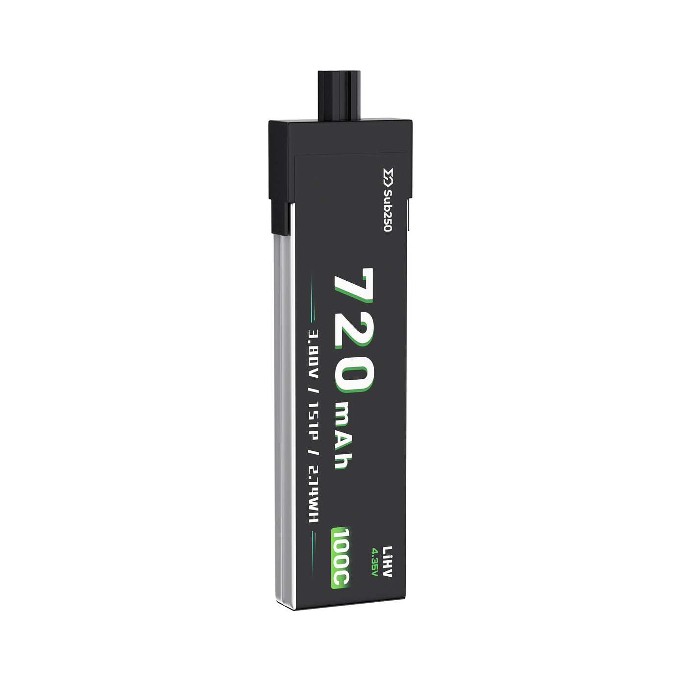 Sub250 1S  720mAh 90C Battery