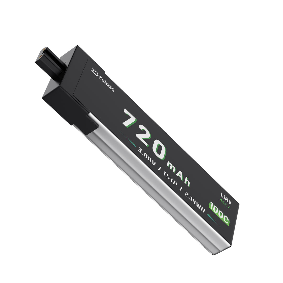 Sub250 1S  720mAh 90C Battery