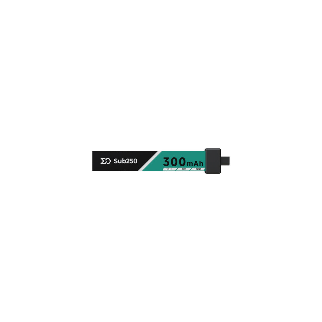 Sub250 1S 300mAh 75 C Battery