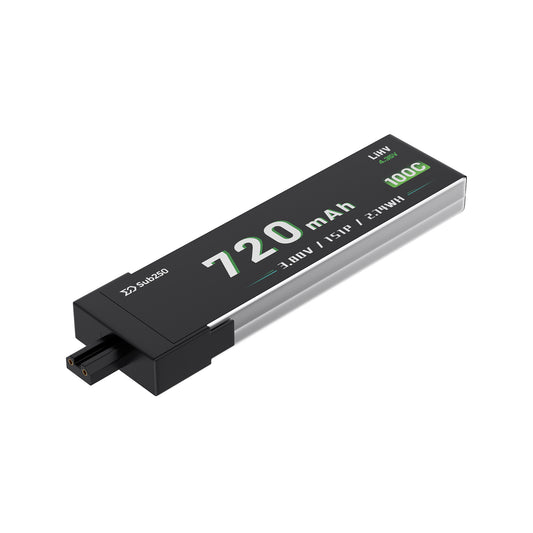 Sub250 1S  720mAh 90C Battery