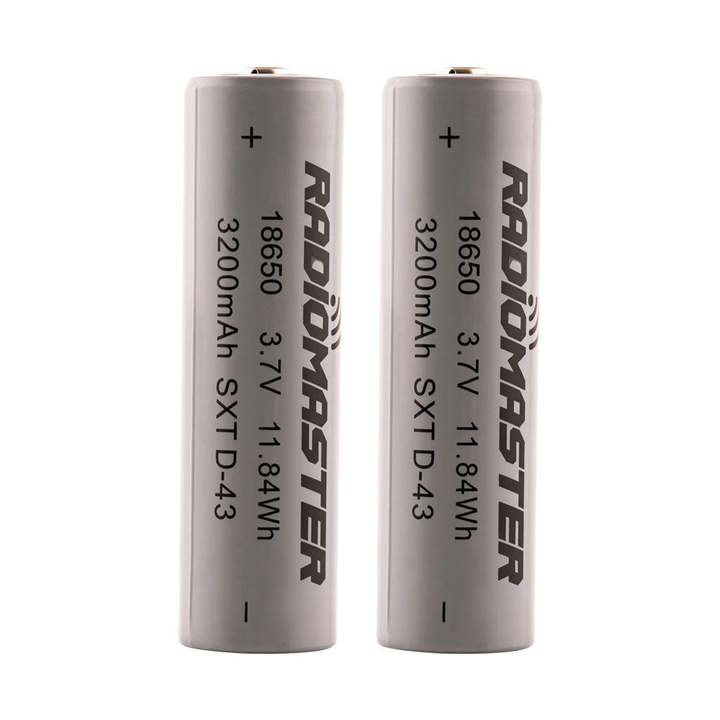 RadioMaster 18650 Battery 3200mAh / 2500mAh 3.7V (2pcs) for TX16S / TX12/Pocket Radio Controller