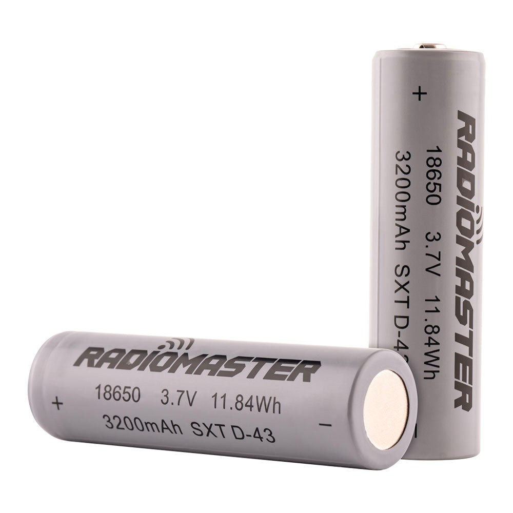 RadioMaster 18650 Battery 3200mAh / 2500mAh 3.7V (2pcs) for TX16S / TX12/Pocket Radio Controller
