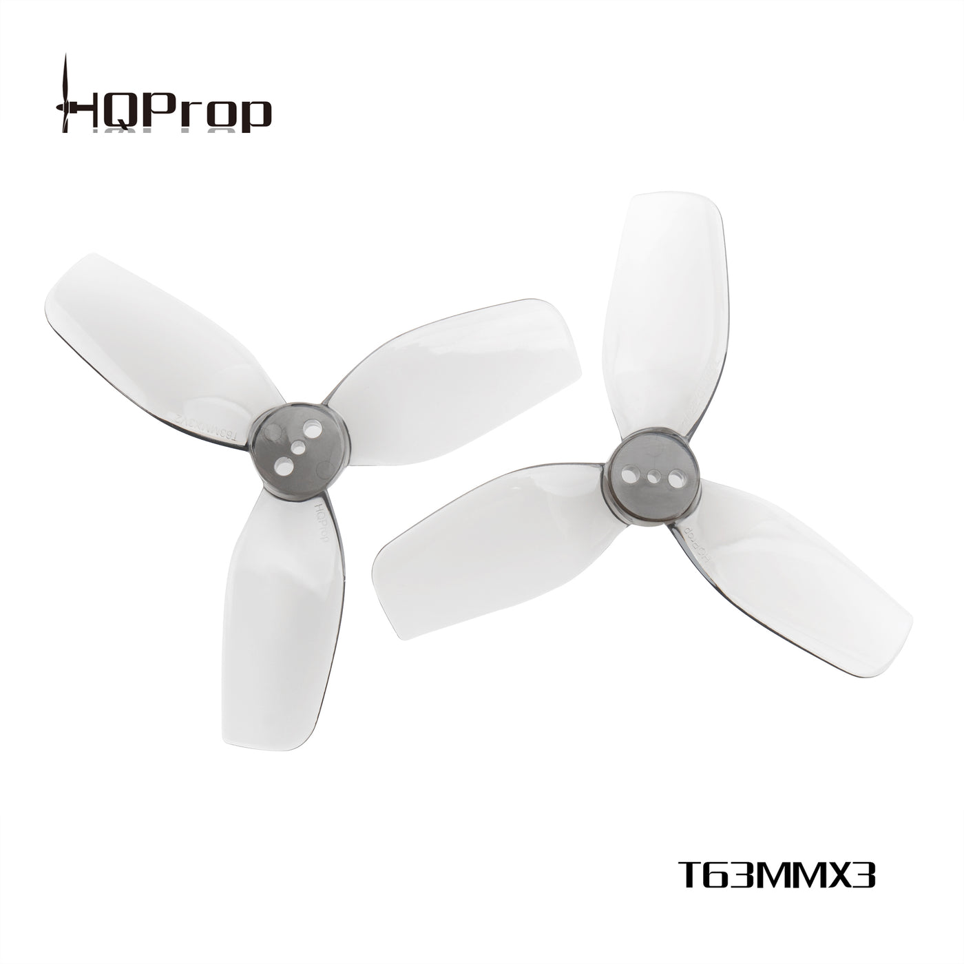 HQProp DT63MMX3 V2 Grey (2CW+2CCW)-Poly Carbonate for DollyFly25
