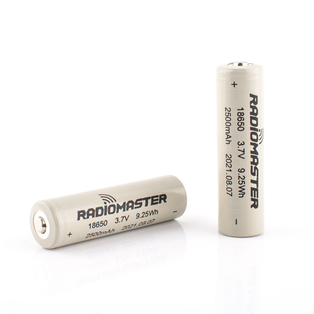 RadioMaster 18650 Battery 2500mAh 3.7V (2pcs) for TX16S / TX12/Pocket Radio Controller
