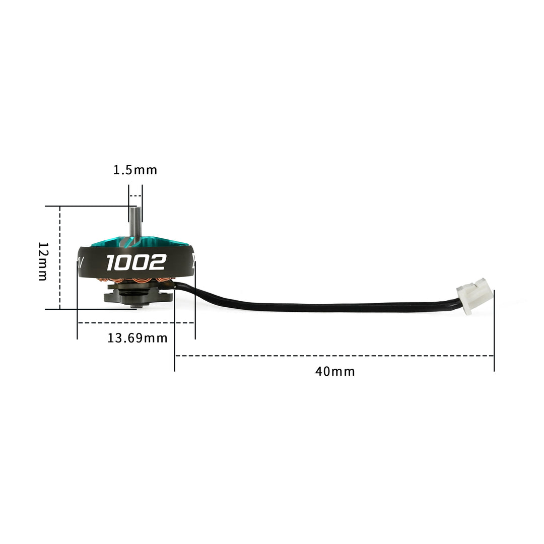 Sub250 M2 1002 Brushless Motor 1.5mm shaft Specially Designed for 1.6-2 inch FPV Drones