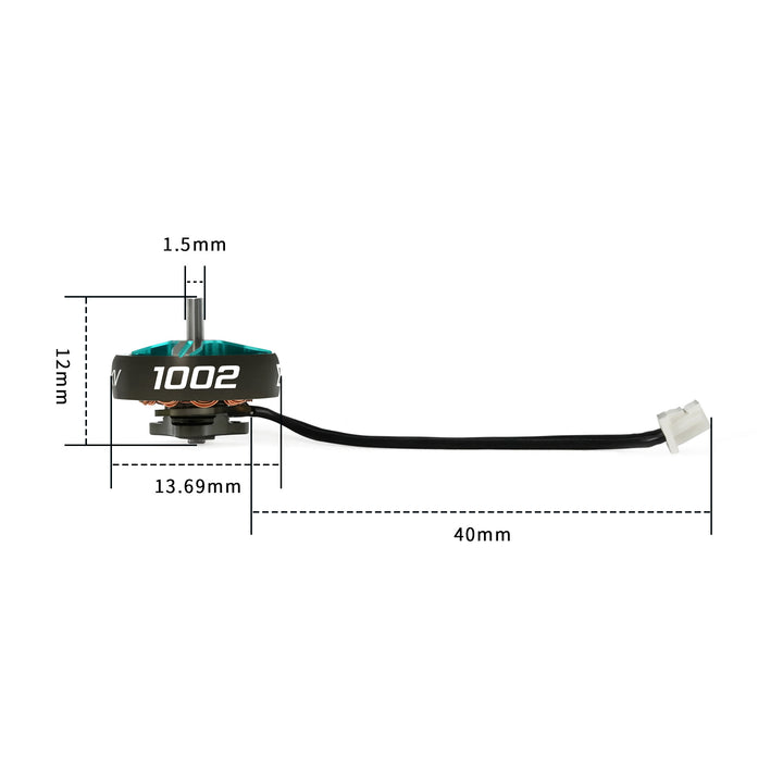 Sub250 M2 1002 Brushless Motor 1.5mm shaft Specially Designed for 1.6-2 inch FPV Drones