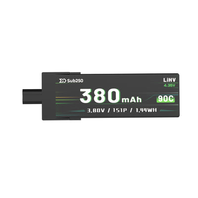 Sub250 1S 380mAh 90C  Battery for Nanofly16 (2pcs/6pcs)